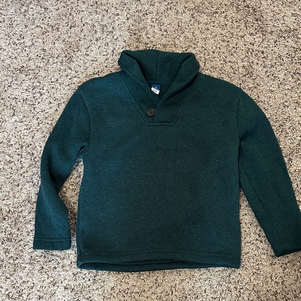 Old Navy Boys Dark Green Crewneck Sweater, Small